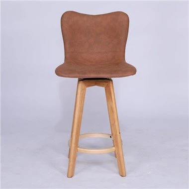 Barski stolčki iz rjavega usnja